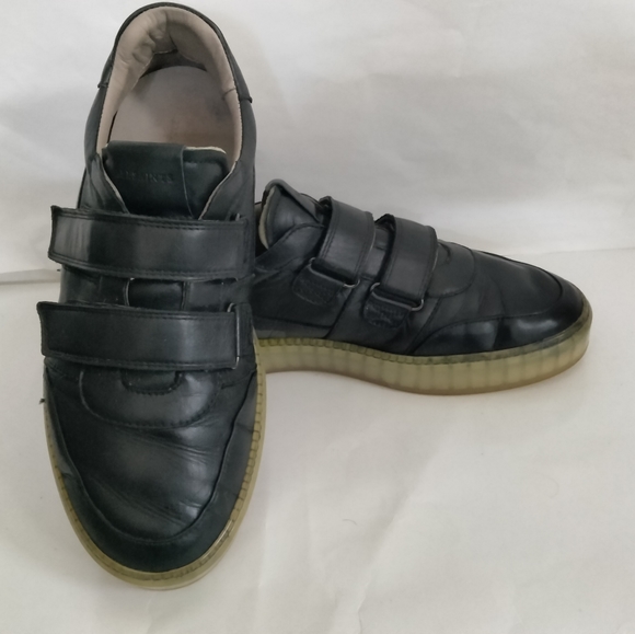 Allsaints Jonah Leather Double Strap Sneakers size 42 - Picture 13 of 15